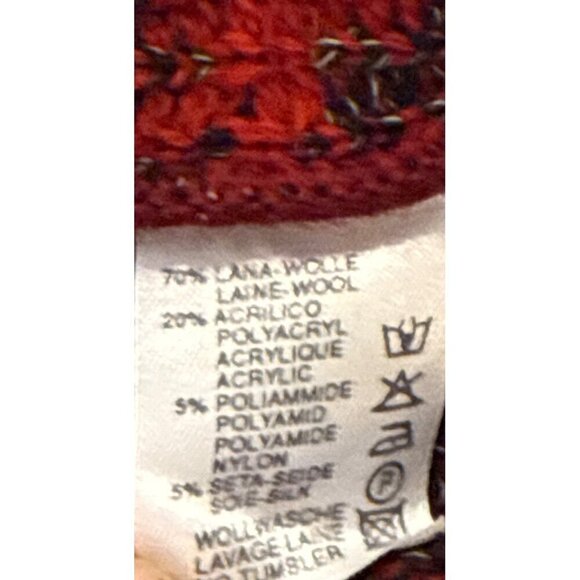 Vintage Baffo Men's Wool Blend Button Up Sleeveless Vest Italy Size Large - Picture 6 of 7